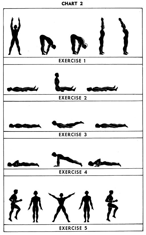 5BX Exercises Chart 2